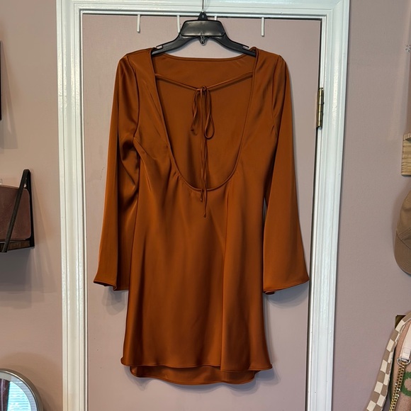 Gianni Bini Rust Orange Dress - Picture 3 of 3